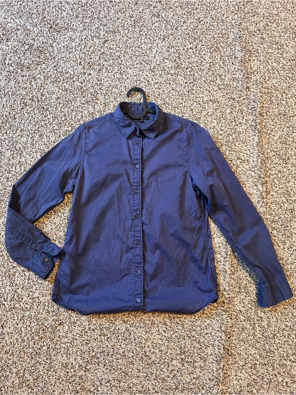 Uniqlo Indigo Casual Button-Up Shirt